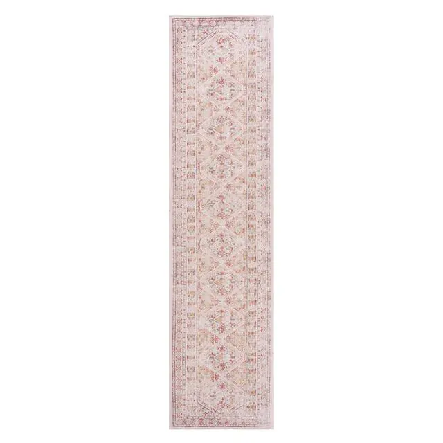 Alt view image 2 of 6 - 2'6''x10' Beige Runner, Washable Rug, Low-Pile, Non-Slip, Non-Shedding, Foldable, Kid & Pet Friendly - Area Rugs for living room, bedroom, kitchen, dining room rug - (Beige, 2'6''x10')