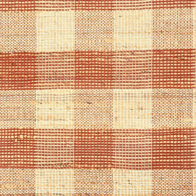 Alt view image 4 of 7 - Area Rug, Jute Rug, Durable Dark Brown Plaid Rug, 6X9 ft