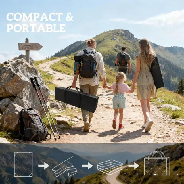 Alt view image 4 of 7 - Patio Rug,Reversible Outdoor Rug, Waterproof Plastic Straw with Carry Bag