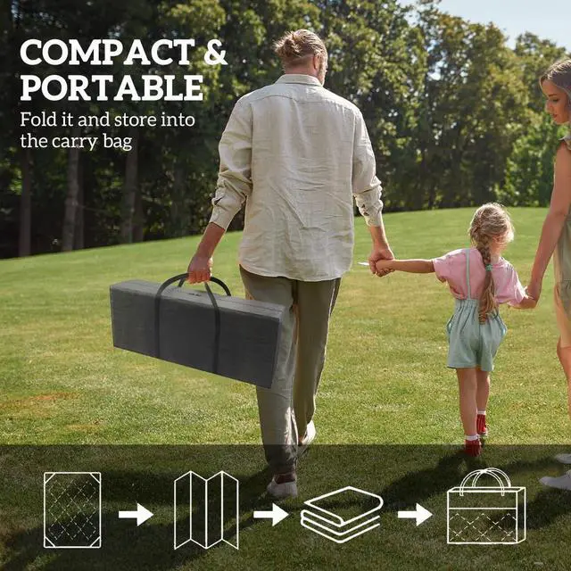 Alt view image 4 of 7 - Outdoor Rug,Patio Rug,Reversible Outdoor Rug,Waterproof Plastic Straw with Carry Bag
