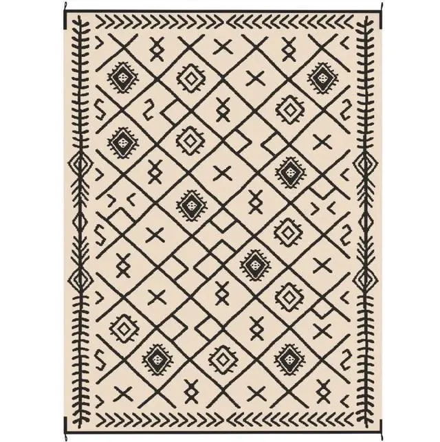 Alt view image 2 of 7 - Easy to Carry Outdoor Rug,Patio Rug,Reversible Outdoor Rug, Waterproof Plastic Straw with Carry Bag