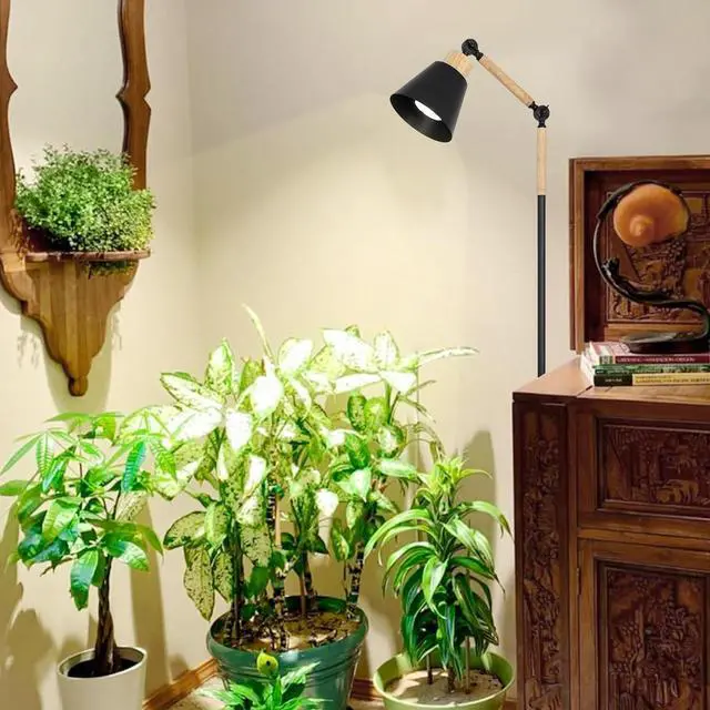 Alt view image 2 of 7 - Grow Lights for indoor Plants Full Spectrum, Plant Lights for indoor Growing with 20W Cob Grow Light Blub, 4/8/12H Timer, Standing Tall Grow Lamp for Middle Large Plants(75'', Height Adjustable)