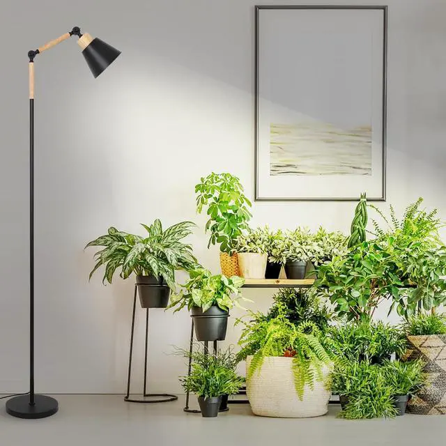 Alt view image 3 of 7 - Grow Lights for indoor Plants Full Spectrum, Plant Lights for indoor Growing with 20W Cob Grow Light Blub, 4/8/12H Timer, Standing Tall Grow Lamp for Middle Large Plants(75'', Height Adjustable)