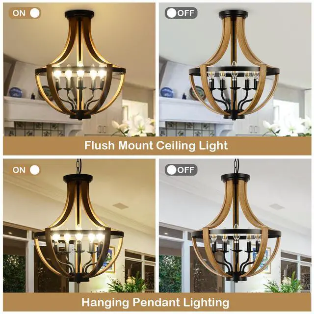 Alt view image 3 of 7 - 5-Light Modern Chandeliers