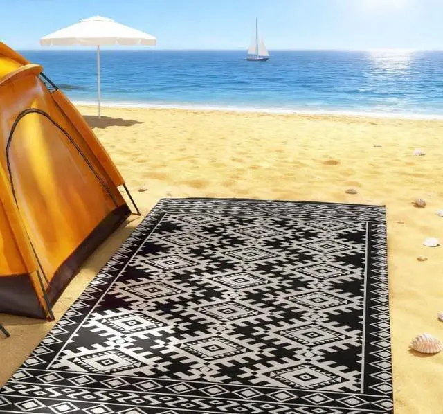 Main image of Outdoor Rug for Patio for Decor,Reversible Rug,Portable Outside Camping Area Carpet Ma