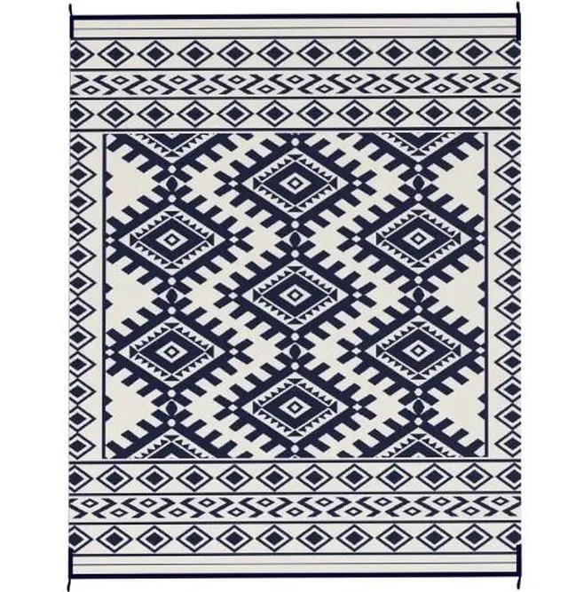 Alt view image 2 of 7 - Reversible Rug,Portable Outside Camping Area Carpet Mat,Outdoor Rug for Patio for Decor,Reversible Rug