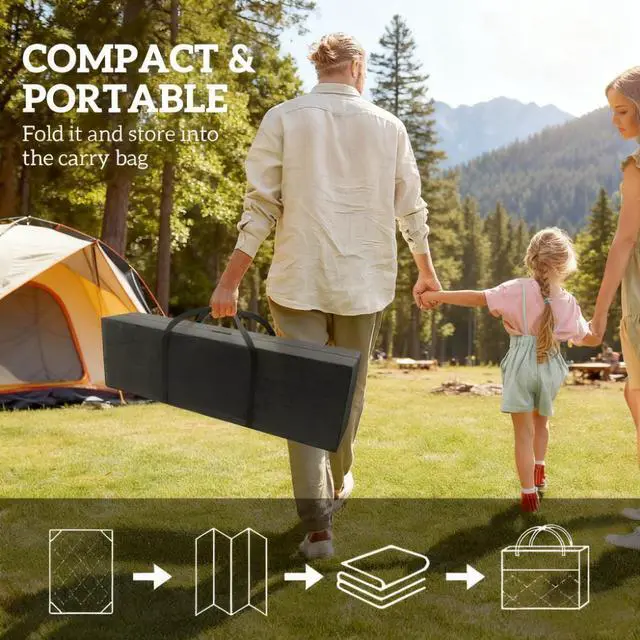 Alt view image 5 of 7 - Reversible Rug,Portable Outside Camping Area Carpet Mat,Outdoor Rug for Patio for Decor,Reversible Rug