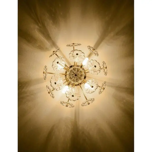 Alt view image 4 of 7 - Gold Flush Mount Ceiling Light