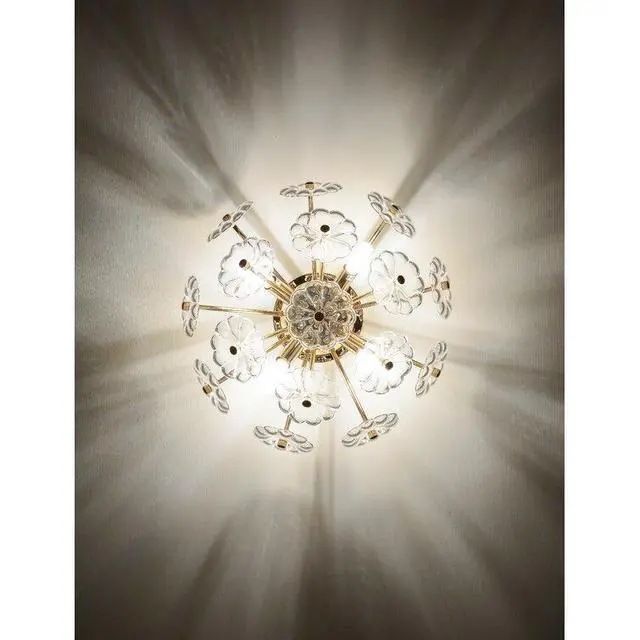 Alt view image 6 of 7 - Gold Flush Mount Ceiling Light