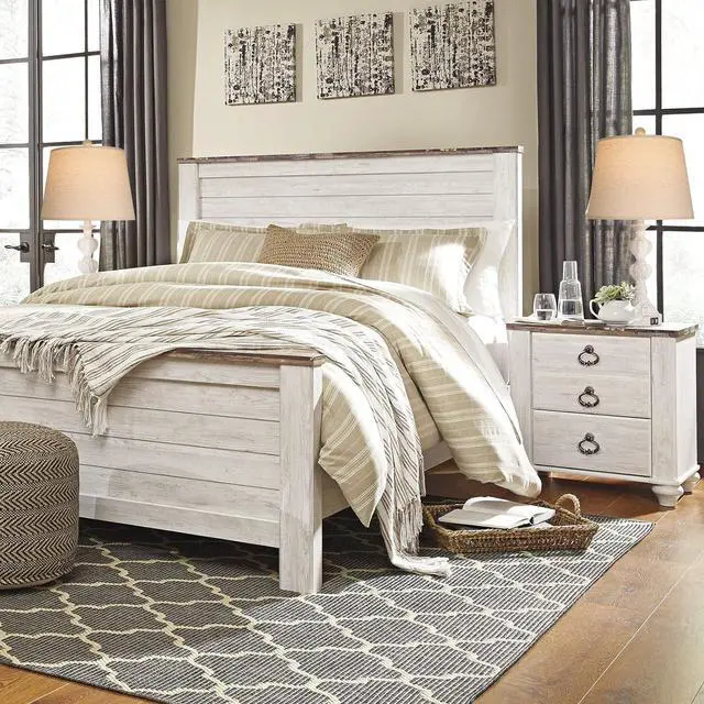 Alt view image 4 of 5 - touch Control Coastal Farmhouse Table Lamp Set Of 2, 3-Way Dimmable Bedside Lamp with 2 Usb Charging Ports, French Country Style Nightstand Lamp for Living Room, Bedroom - Washed White