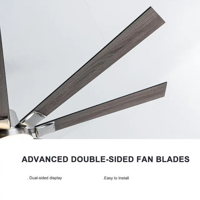Alt view image 7 of 7 - Ceiling Fans with Lights, 72 inch Ceiling Fan with Remote ,3 Cct Dimmable Light,Noiseless Reversible Dc Motor,8 Blades indoor/Outdoor Ceiling Fans for Bedroom,Farmhouse,Patio