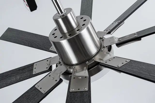 Alt view image 5 of 7 - Ceiling Fans with Lights, 72 inch Ceiling Fan with Remote ,3 Cct Dimmable Light,Noiseless Reversible Dc Motor,8 Blades indoor/Outdoor Ceiling Fans for Bedroom,Farmhouse,Patio