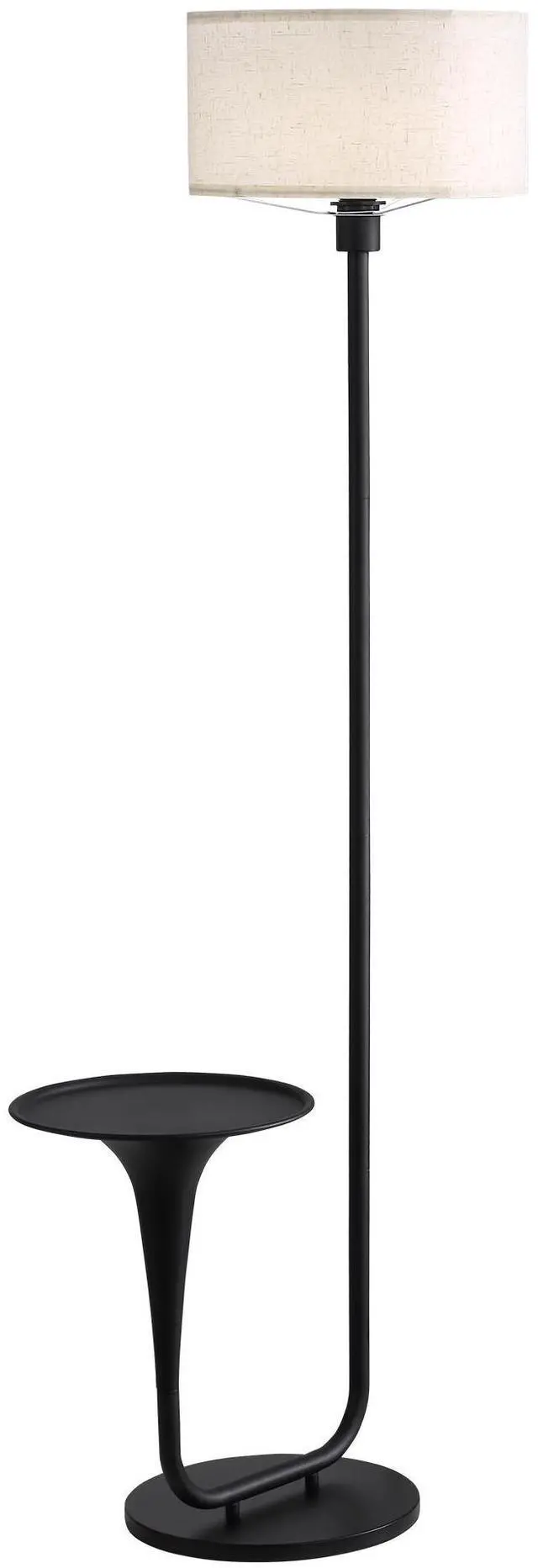 Main image of 146Cm (57.5 inches) Dimmable Floor Lamp with Table, Vintage Standing Light with Tray and Foot Switch, Bulb included, Ideal for Living Room & Bedroom