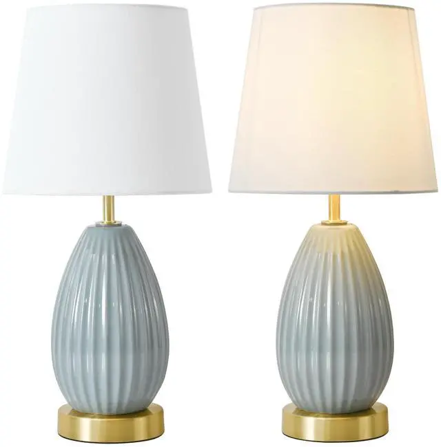 Main image of 18-inch Table Lamp Set Of 2 with E26 Socket, 60W Max, Bedside Nightstand Lamps for Living Room Bedroom Kid'S Room (Bulbs Excluded)