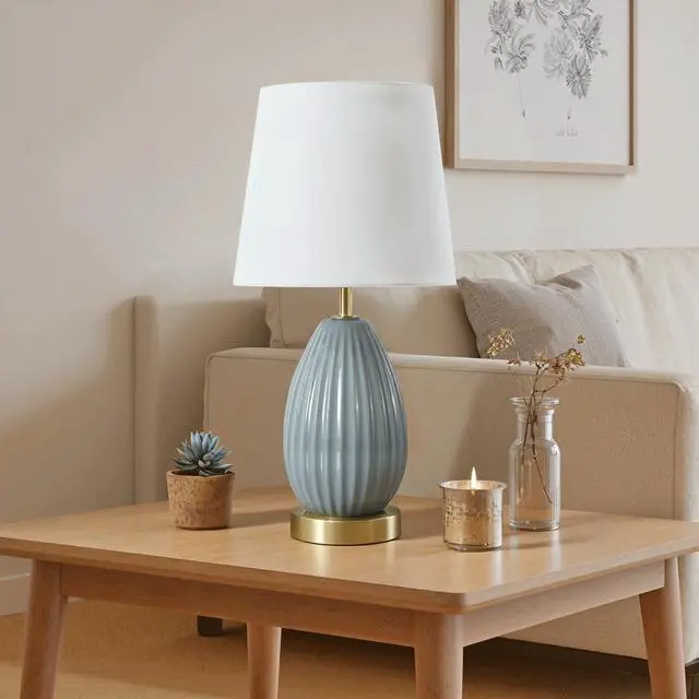 Alt view image 4 of 7 - 18-inch Table Lamp Set Of 2 with E26 Socket, 60W Max, Bedside Nightstand Lamps for Living Room Bedroom Kid'S Room (Bulbs Excluded)