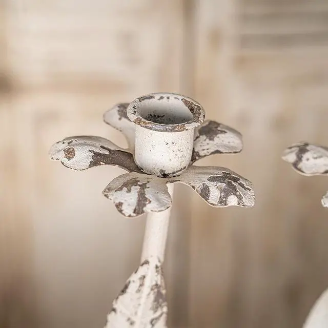 Alt view image 7 of 7 - Vintage Metal Candle Holders for Elegant Home Decor, Romantic Wedding Props, and Festive Candelabra Decorations