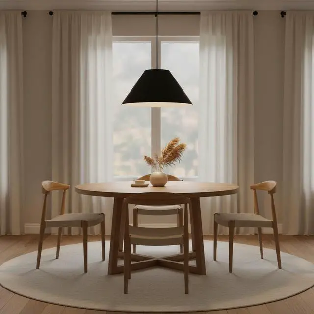 Main image of 22 inch Diameter integrated Led Black Pendant