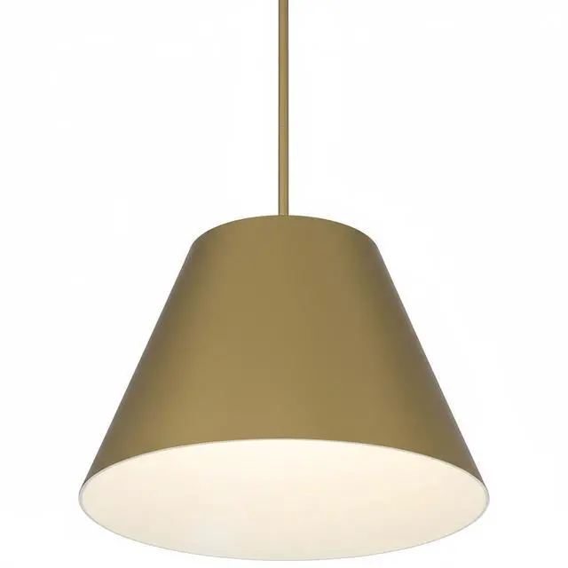 Alt view image 6 of 7 - 16 inch Diameter integrated Led Brass Pendant