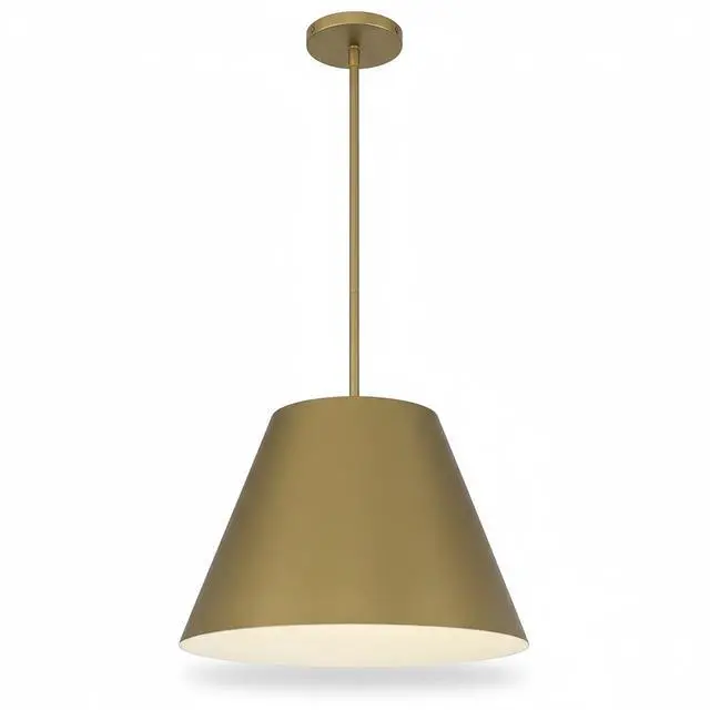 Alt view image 7 of 7 - 16 inch Diameter integrated Led Brass Pendant