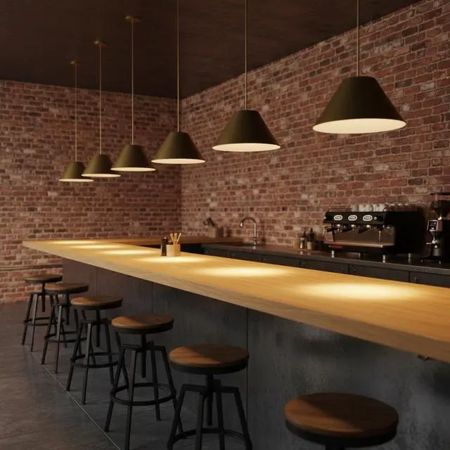 Alt view image 3 of 7 - 22 inch Diameter integrated Led Brass Pendant