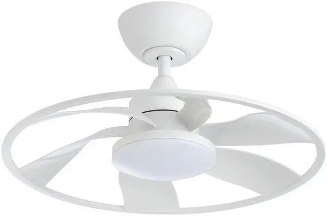 Main image of Light Pro 22 in. Led indoor Matt White Smart Ceiling Fan with Dc Motor