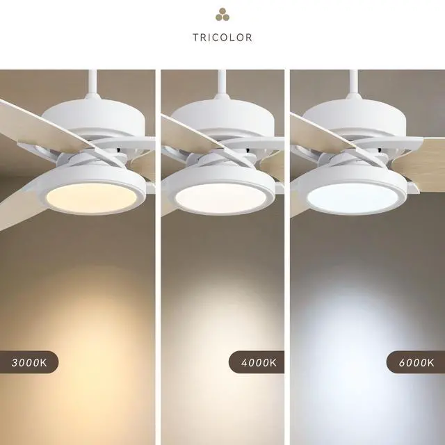 Alt view image 2 of 6 - Light Pro 52 in. Led indoor White Smart Ceiling Fan with Remote Control