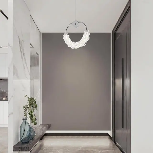 Alt view image 2 of 7 - Modern Crystal Chandelier Bedside Lamp Cristal Led Hanging Bar Lighting Lighting Chandelier