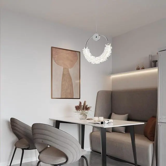 Alt view image 3 of 7 - Modern Crystal Chandelier Bedside Lamp Cristal Led Hanging Bar Lighting Lighting Chandelier