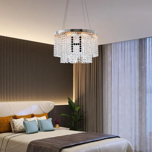 Alt view image 3 of 7 - Modern Crystal Chandelier for Living-Room Round Cristal Lamp Luxury Home Decor Light Fixture