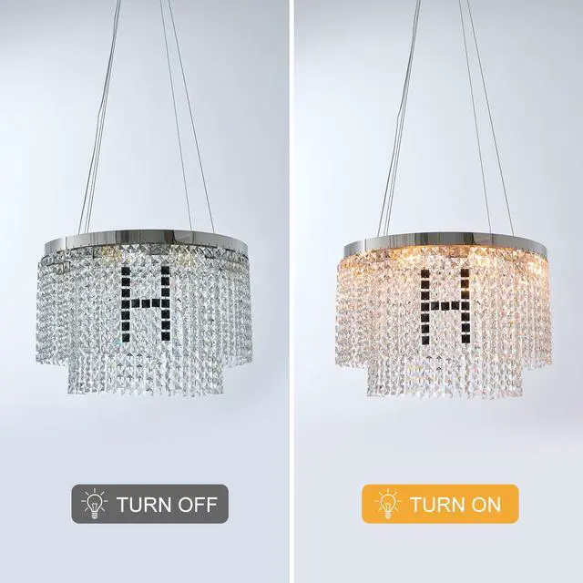 Alt view image 5 of 7 - Modern Crystal Chandelier for Living-Room Round Cristal Lamp Luxury Home Decor Light Fixture