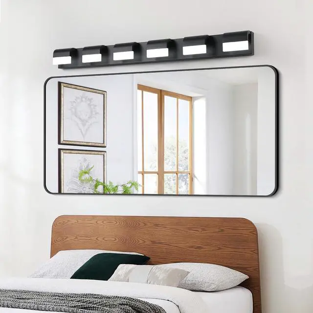 Main image of Modern Bathroom Vanity Lighting 6-Light Led Vanity Lights Over Mirror Bath Wall Lighting