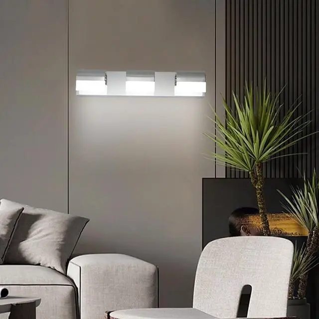 Main image of Bathroom Vanity Lighting 3-Light Led Vanity Lights Over Mirror Bath Wall Lighting