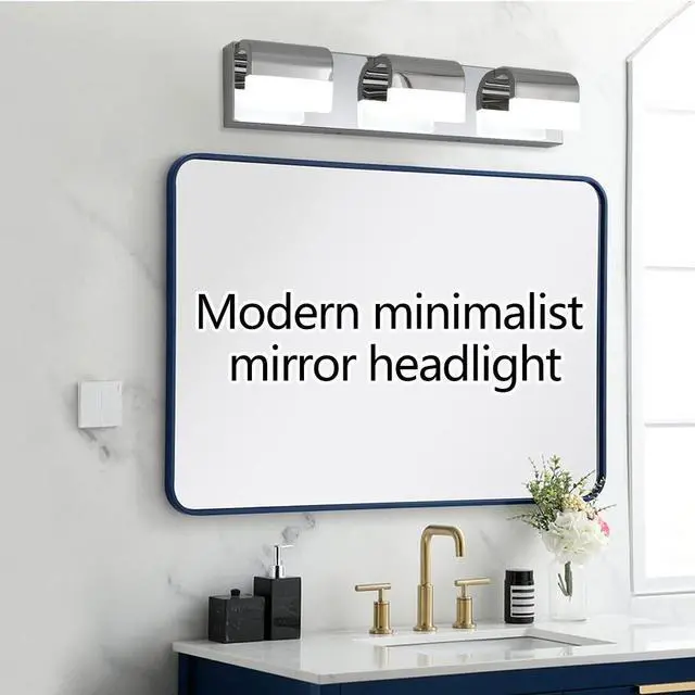 Alt view image 6 of 7 - Bathroom Vanity Lighting 3-Light Led Vanity Lights Over Mirror Bath Wall Lighting