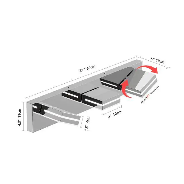 Alt view image 7 of 7 - Modern Chrome Led Vanity Light, 3-Lights Wall Sconce for Bathroom and Mirror, Sleek Minimalist Design, Energy-Efficient, Easy to install