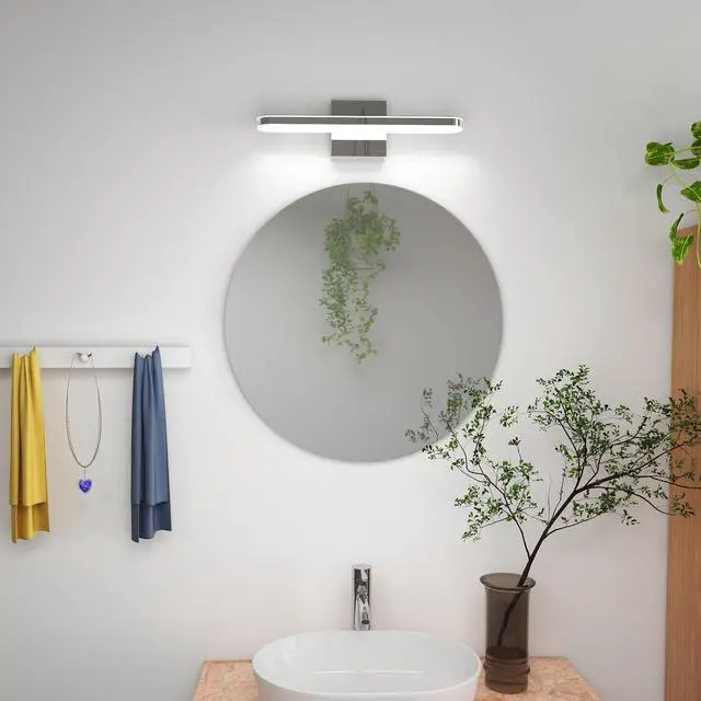 Alt view image 3 of 7 - Led Bathroom Vanity Light Bar Dimmable Bathroom Light Fixtures Modern Over Mirror Lighting Fixture 16inch Bathwall Light 8W Wall Sconce Lighting for Bathrooms Bedroom Living Room indoor 6000K