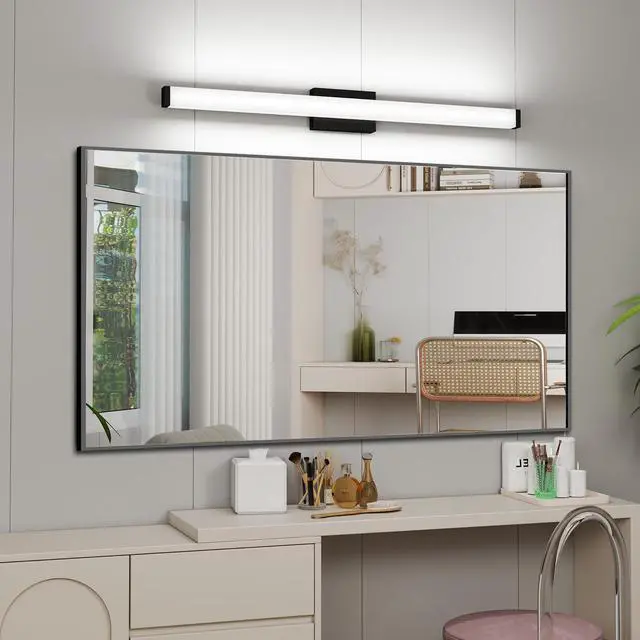 Main image of Black Modern Bathroom Light Fixtures Over Mirror 41 inch Led Vanity Lights Bar for Bath