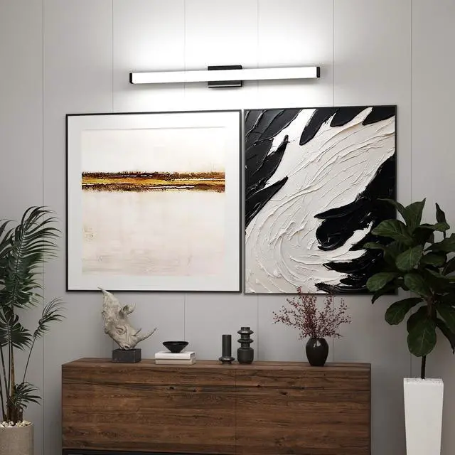 Alt view image 2 of 7 - Black Modern Bathroom Light Fixtures Over Mirror 41 inch Led Vanity Lights Bar for Bath