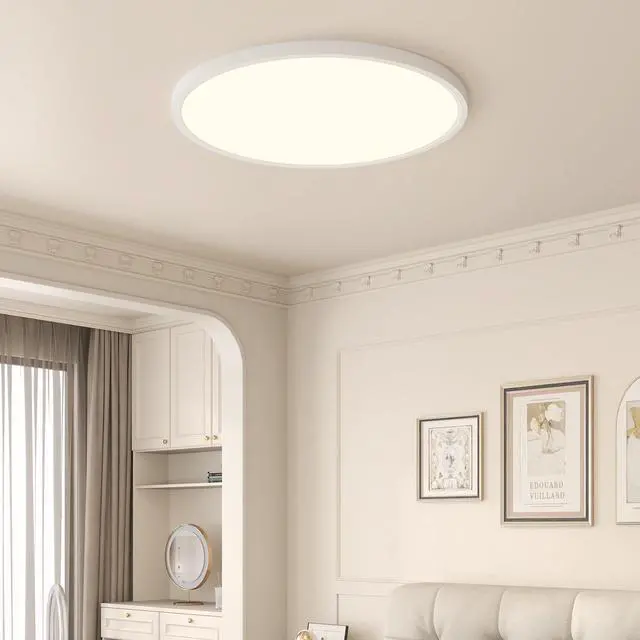 Main image of 16inch Flush Mount Ceiling Light, 32W 3520Lm 5Cct Selectable, Dimmable Led Ceiling Light Fixture for Kitchen Bedroom Living Room, Modern Low Profile Style