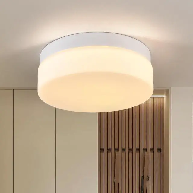 Main image of 1 Pack Led Flush Mount Ceiling Light Fixture, Modern Kitchen Recessed Ceiling Lamp 24W 12 inch Closet Round Surface for Bathroom Laundry Bedroom Hallway(White)