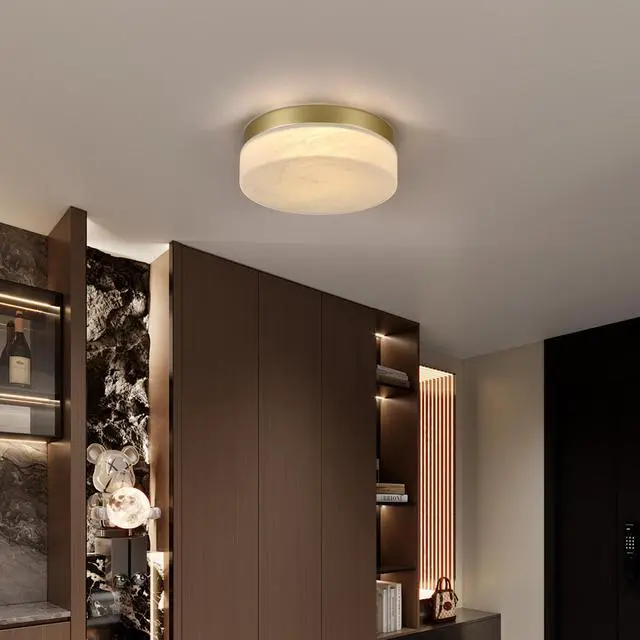 Alt view image 2 of 7 - 12 inch Led Ceiling Light, 24W Flush Mount Ceiling Light,Round Low Profile Ceiling Lights for Bedroom, Living Room, Dining Room(Gold)