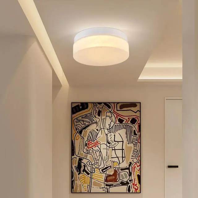 Alt view image 2 of 7 - 12 inch Led Ceiling Light, 24W Flush Mount Ceiling Light,Round Low Profile Ceiling Lights for Bedroom, Living Room, Dining Room(White)