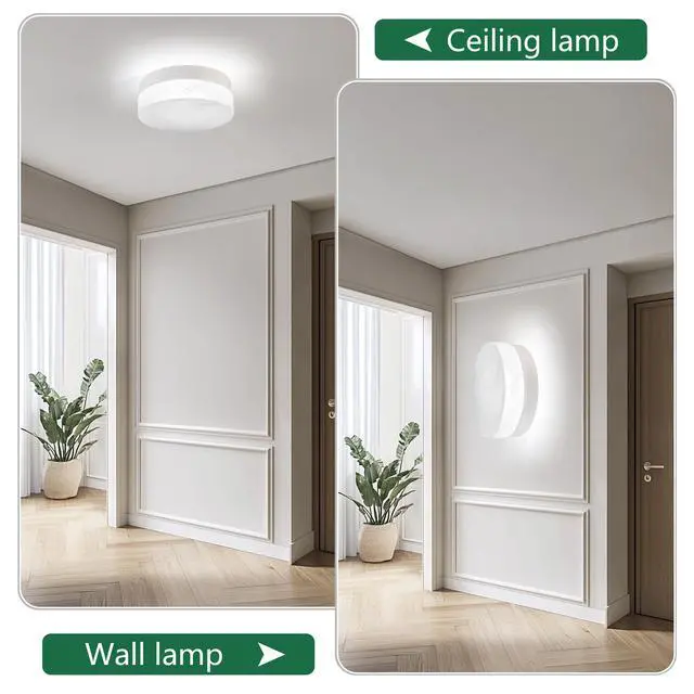 Alt view image 5 of 7 - 12 inch Led Ceiling Light, 24W Flush Mount Ceiling Light,Round Low Profile Ceiling Lights for Bedroom, Living Room, Dining Room(White)