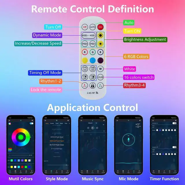 Alt view image 6 of 7 - Lights (10 Pack) Led Wall Panels, Rgb Gaming Lights with App, Smart Modular Panel Hex Tiles Push Glide Expansion Shapes Light