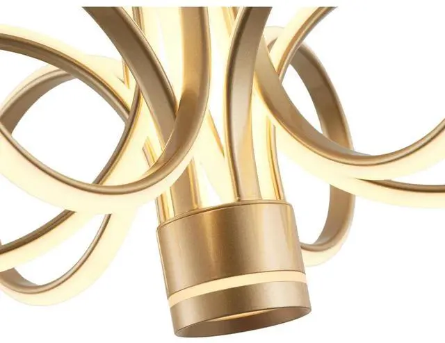 Alt view image 7 of 7 - Modern Led Chandelier Ceiling Lamp, Modern Farmhouse Ceiling Ceiling Hanging Light Fixture , for Dining Room, Kitchen Island----Gold