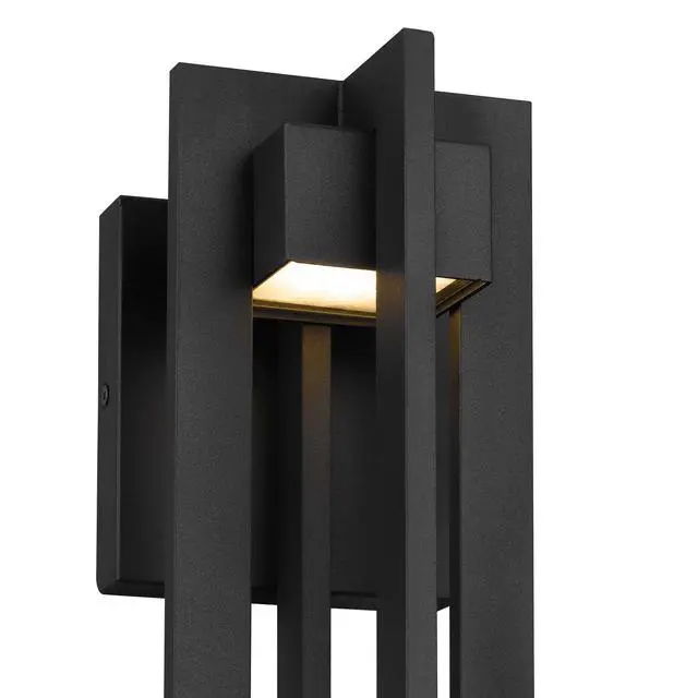 Alt view image 7 of 7 - 13 inch Black integrated Led Outdoor Wall Sconce