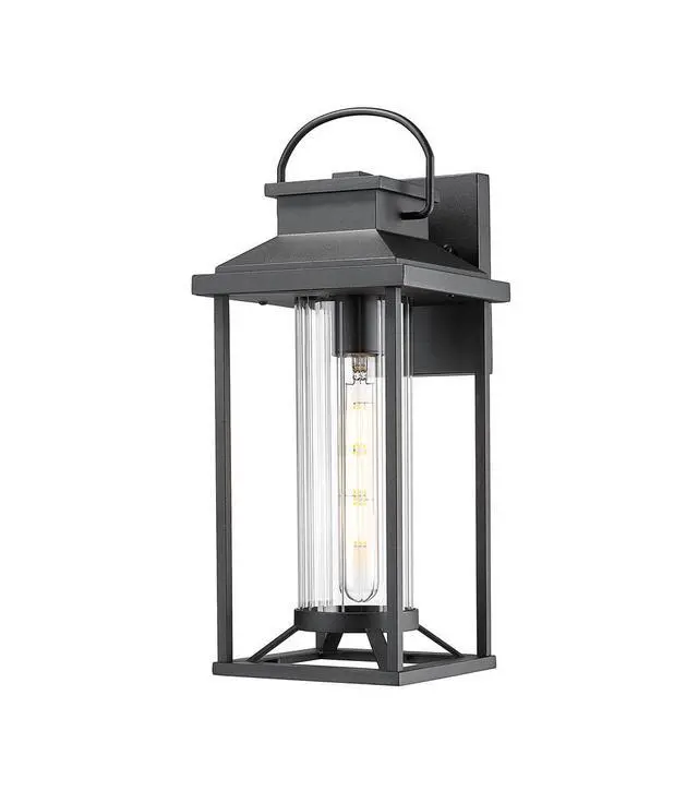 Alt view image 3 of 7 - Outdoor Porch Lights, Textured Black Exterior Lighting Fixtures Wall Mount, Modern Outdoor Wall Sconce Lantern for House, Front Porch, Anti-Rust Waterproof Outdoor Garage Lights for Coach (1 Pack)