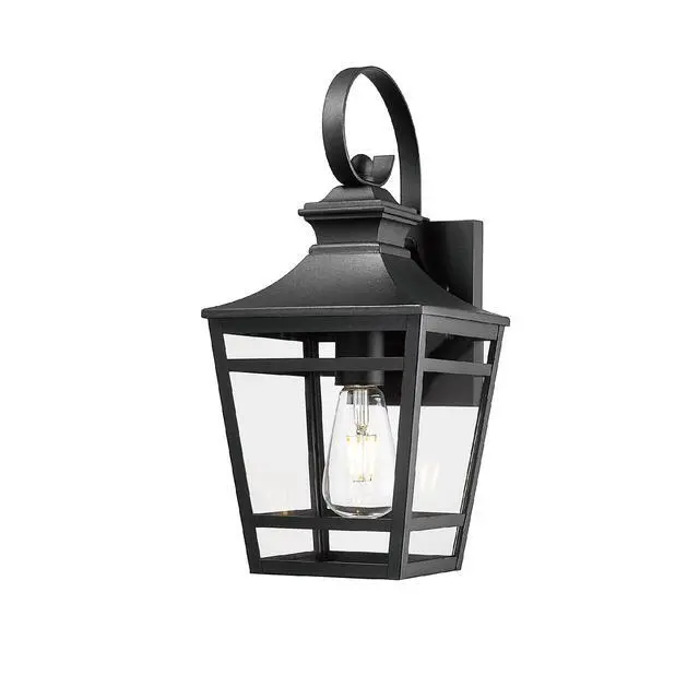 Alt view image 4 of 7 - Large Outdoor Wall Lights for House, 16.5inch Exterior Lighting Fixtures Wall Mount Outdoor Porch Lights Waterproof Black Outdoor Sconce Lights with Clear Glass for Patio Hallway Garage (2 Pack)