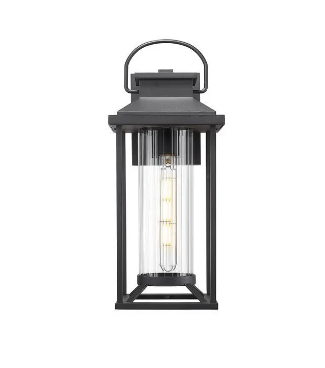 Alt view image 4 of 7 - Outdoor Porch Lights, Textured Black Exterior Lighting Fixtures Wall Mount, Modern Outdoor Wall Sconce Lantern for House, Front Porch, Anti-Rust Waterproof Outdoor Garage Lights for Coach (1 Pack)
