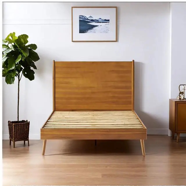 Alt view image 2 of 7 - Cohron Solid Wood Platform Bed (Full Bed)