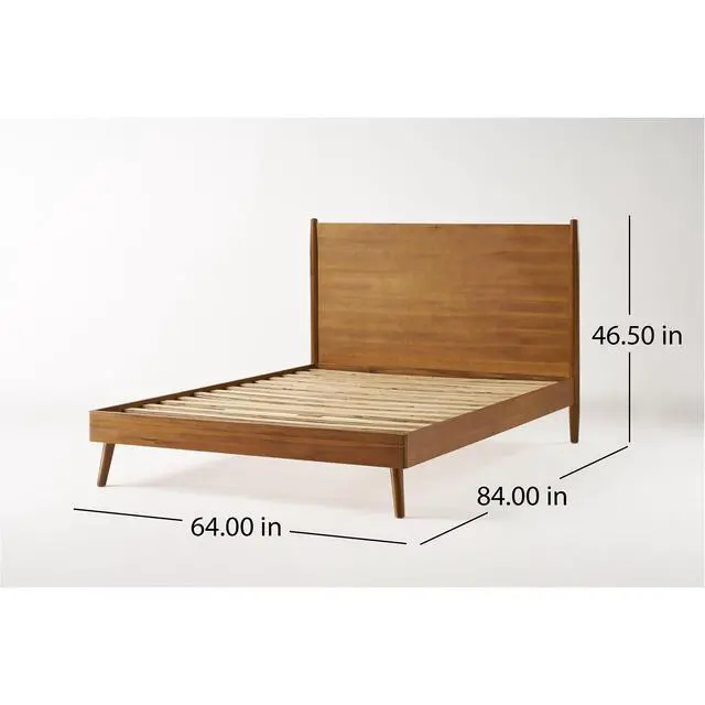Alt view image 3 of 7 - Cohron Solid Wood Platform Bed (Queen Bed)